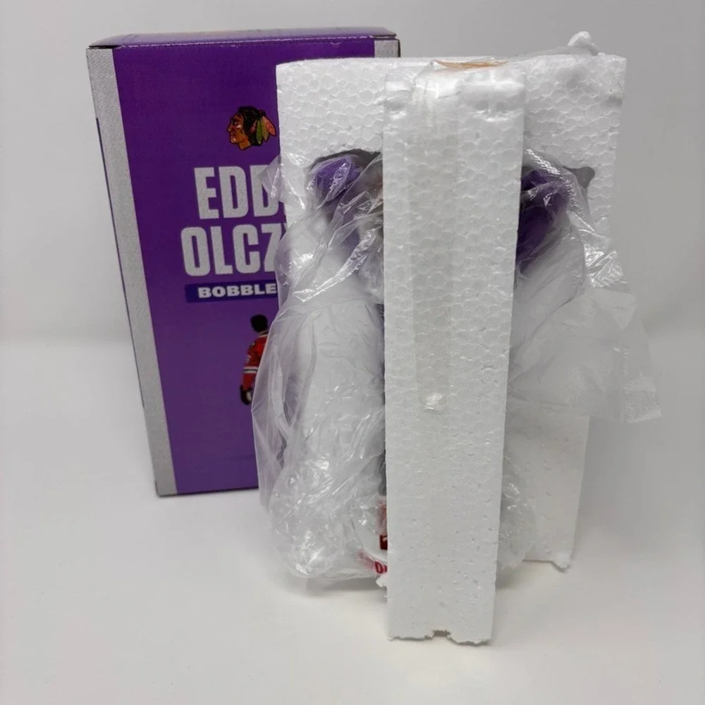 Chicago Blackhawks Eddie Olczyk Bobblehead 10/27/19 Hockey Fights Cancer SGA NIB